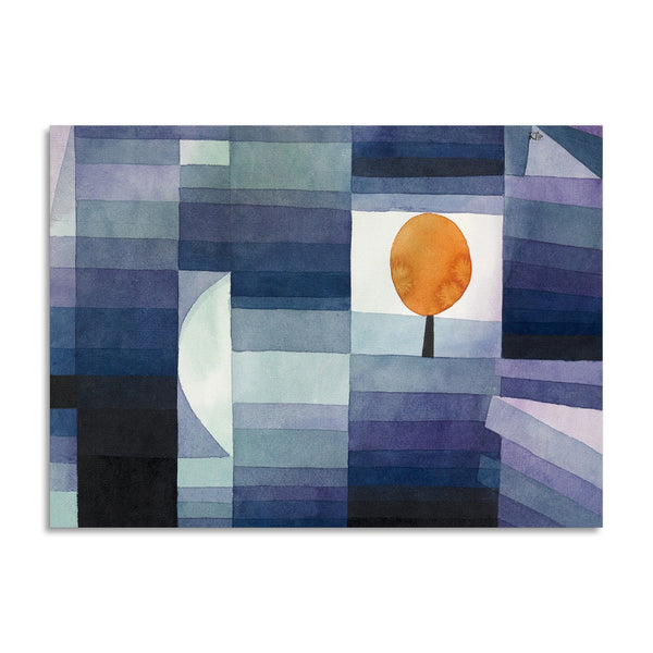 Quadro Stampa su Tela con Telaio in Legno Paul Klee - The Harbinger of Autumn