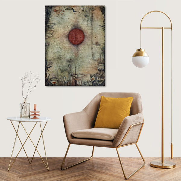 Quadro Stampa su Tela con Telaio in Legno Paul Klee - Ad marginem