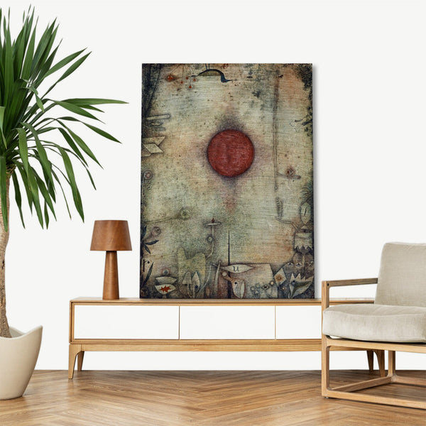 Quadro Stampa su Tela con Telaio in Legno Paul Klee - Ad marginem