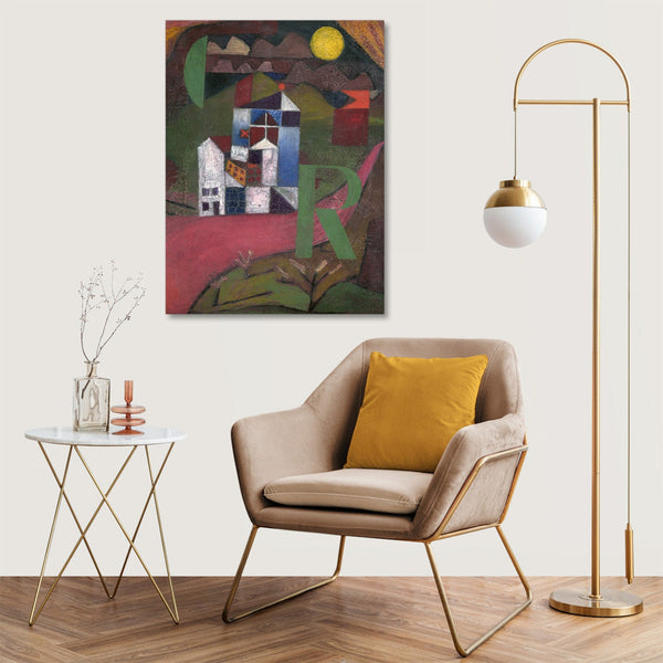 Quadro Stampa su Tela con Telaio in Legno Paul Klee - Villa R