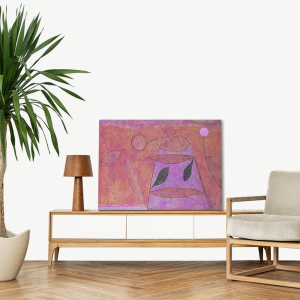 Quadro Stampa su Tela con Telaio in Legno Paul Klee - Untitled
