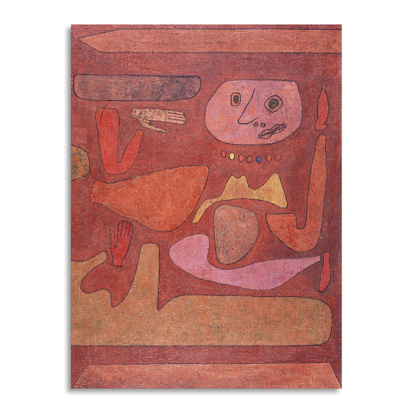 Quadro Stampa su Tela con Telaio in Legno Paul Klee - The Man of Confusion