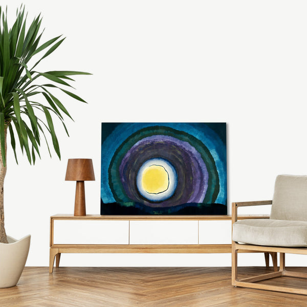Quadro Stampa su Tela con Telaio in Legno Arthur Dove - Sunrise