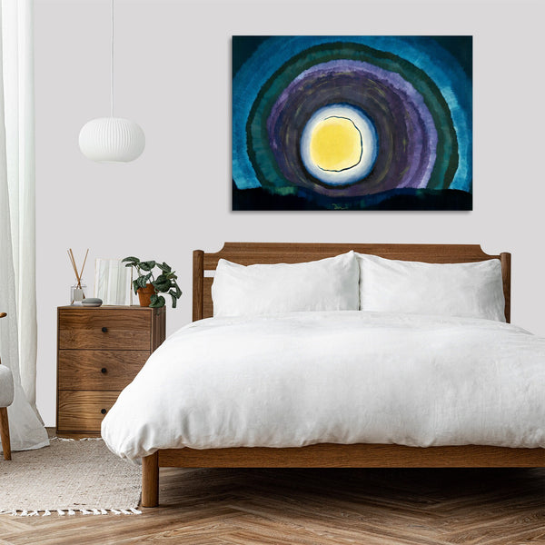 Quadro Stampa su Tela con Telaio in Legno Arthur Dove - Sunrise