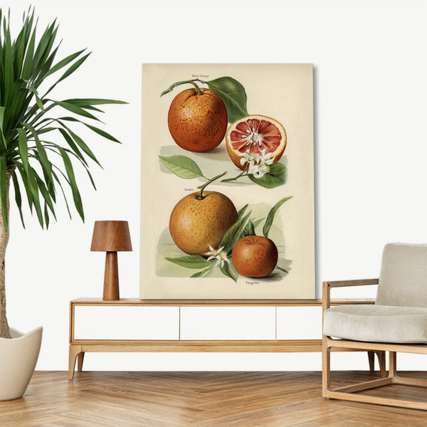 Quadro Stampa su Tela con Telaio in Legno John Wright - Orange