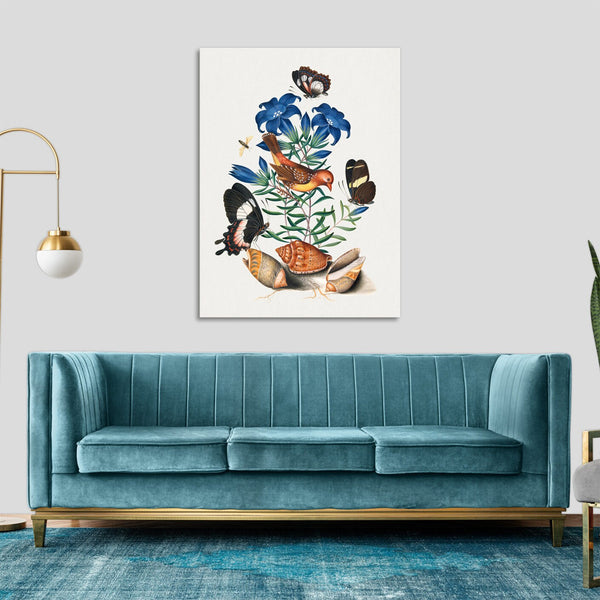 Quadro Stampa su Tela con Telaio in Legno James Bolton - Red Avadavat