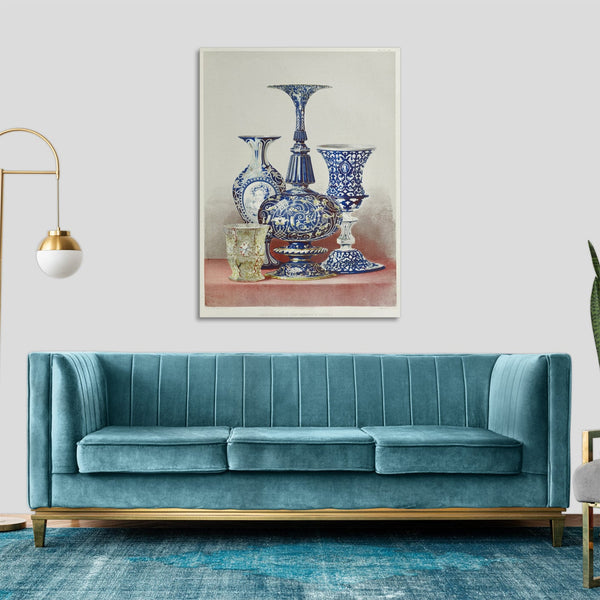 Quadro Stampa su Tela con Telaio in Legno Matthew Digby wyatt - Group of glass