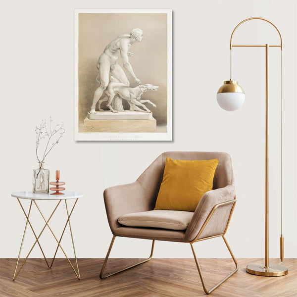 Quadro Stampa su Tela con Telaio in Legno Matthew Digby wyatt - The hunter