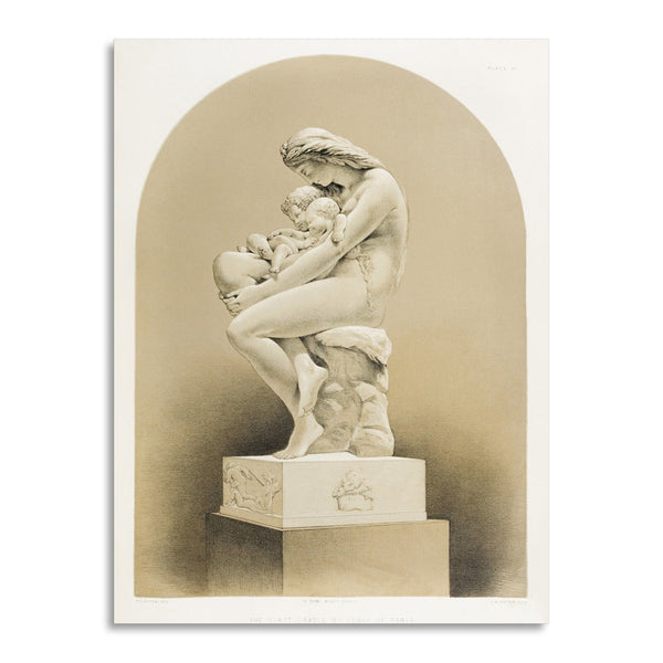 Quadro Stampa su Tela con Telaio in Legno Matthew Digby wyatt - The first cradle