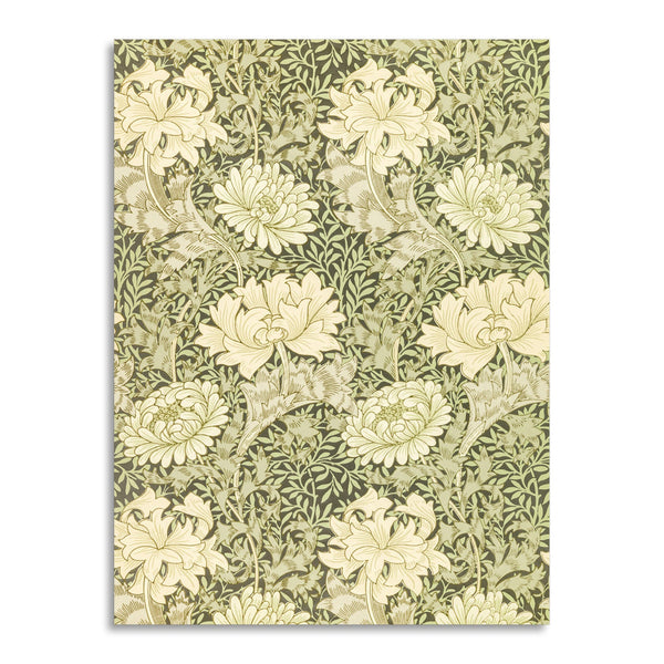 Quadro Stampa su Tela con Telaio in Legno William Morris - Chrysanthemum pattern