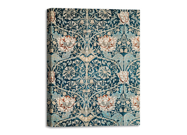 Quadro Stampa su Tela con Telaio in Legno William Morris - Honeysuckle