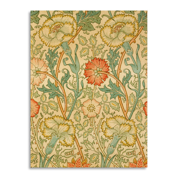 Quadro Stampa su Tela con Telaio in Legno William Morris - Pink and Rose