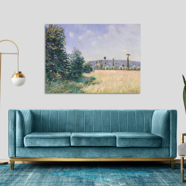 Quadro Stampa su Tela con Telaio in Legno Alfred Sisley - The Bridge at Villeneuve-la-Garenne