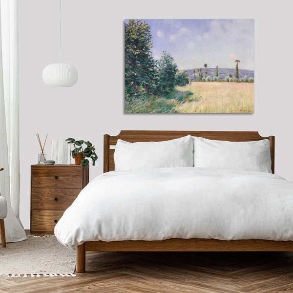 Quadro Stampa su Tela con Telaio in Legno Alfred Sisley - The Bridge at Villeneuve-la-Garenne