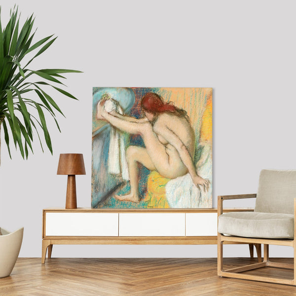 Quadro Stampa su Tela con Telaio in Legno Edgar Degas - Naked lady