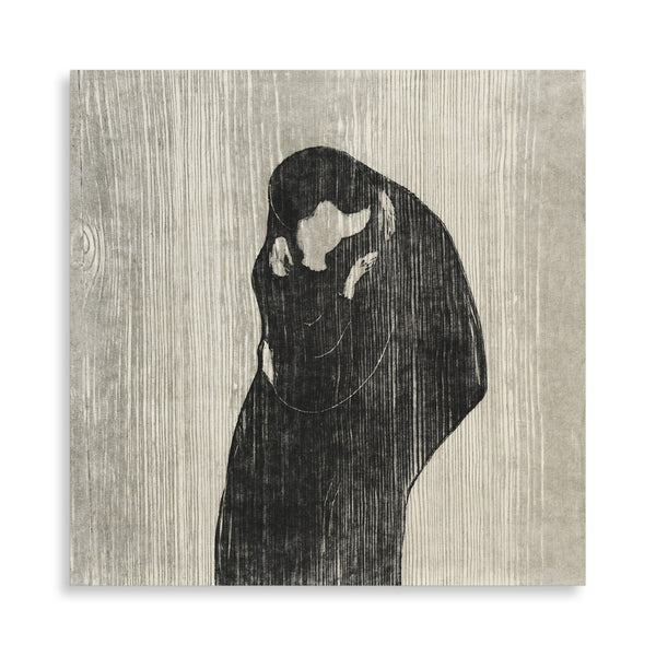 Quadro Stampa su Tela con Telaio in Legno Edvard Munch - The Kiss