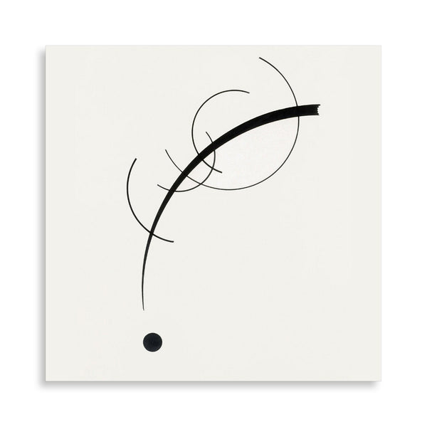 Quadro Stampa su Tela con Telaio in Legno Wassily Kandinsky - Accompanying Sound of Geometric Curves