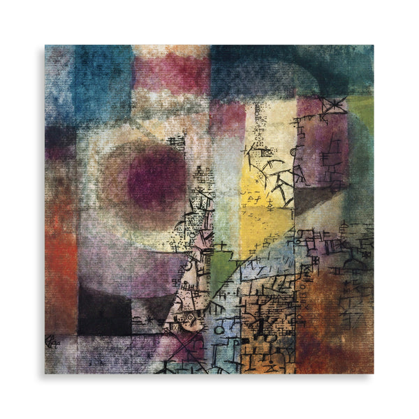 Quadro Stampa su Tela con Telaio in Legno Paul Klee - Untitled