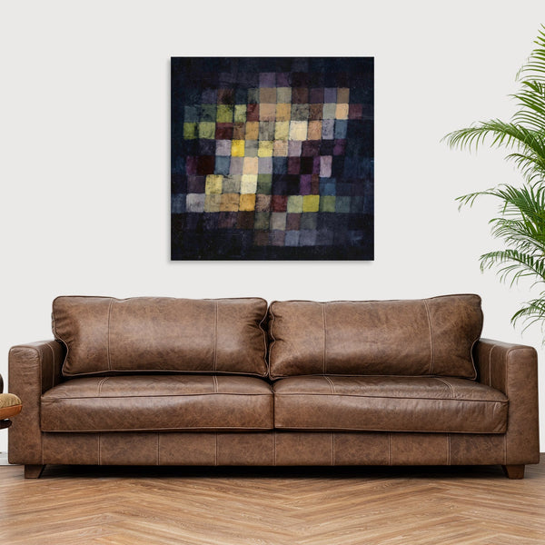 Quadro Stampa su Tela con Telaio in Legno Paul Klee - Old sound