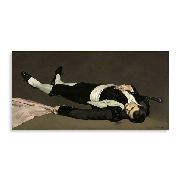 Quadro Stampa su Tela con Telaio in Legno Edouadr Manet - Dead toreador