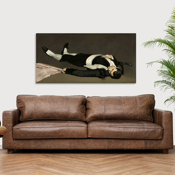 Quadro Stampa su Tela con Telaio in Legno Edouadr Manet - Dead toreador