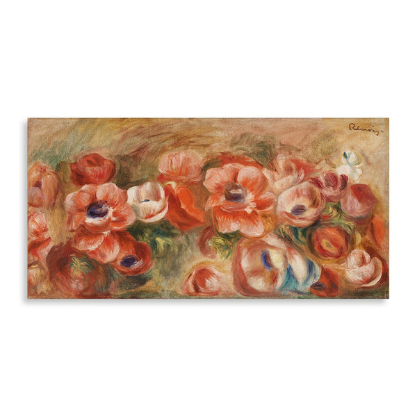 Quadro Stampa su Tela con Telaio in Legno Pierre-Auguste Renoir - Anemones