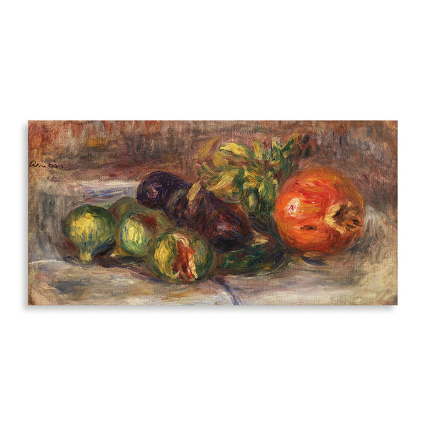 Quadro Stampa su Tela con Telaio in Legno Pierre-Auguste Renoir - Pomegranate and Figs