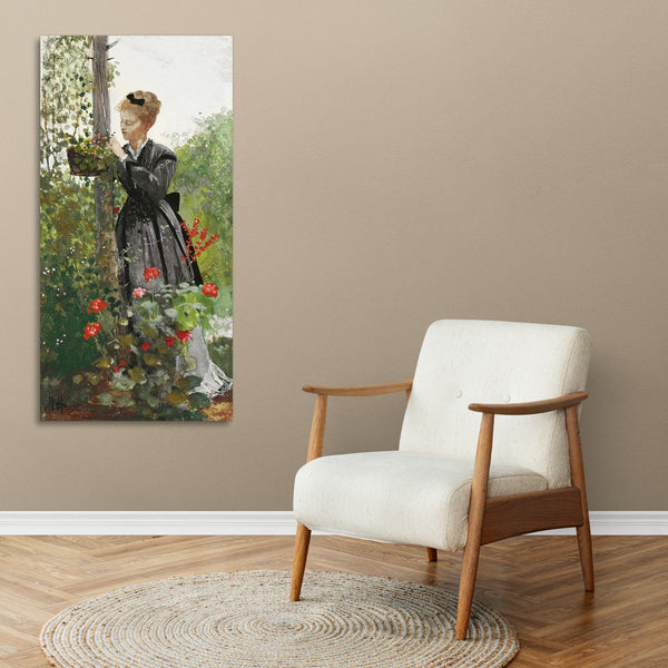 Quadro Stampa su Tela con Telaio in Legno Winslow Homer - Summer