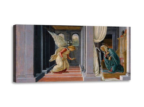 Quadro Stampa su Tela con Telaio in Legno Michelangelo Buonarroti - L’ Annunciazione