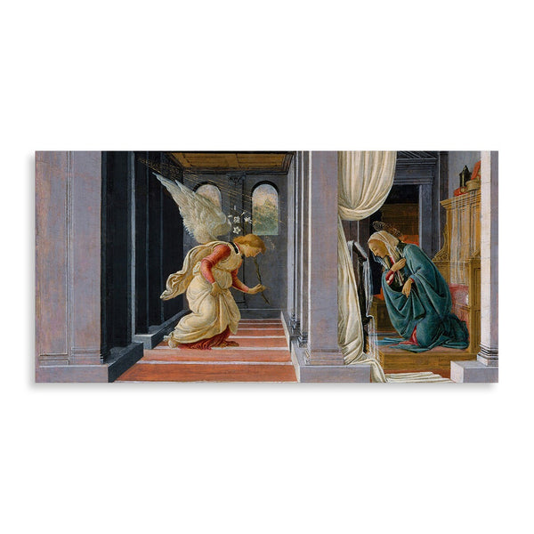 Quadro Stampa su Tela con Telaio in Legno Michelangelo Buonarroti - L’ Annunciazione