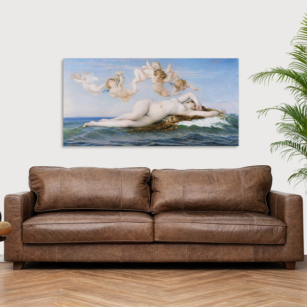 Quadro Stampa su Tela con Telaio in Legno Alexandre Cabanel - The Birth of Venus
