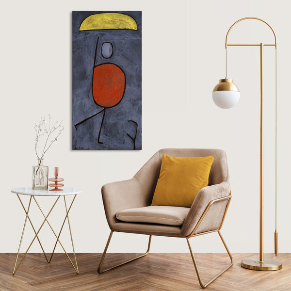 Quadro Stampa su Tela con Telaio in Legno Paul Klee - With umbrella