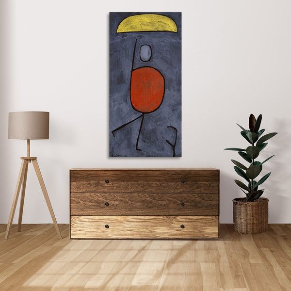 Quadro Stampa su Tela con Telaio in Legno Paul Klee - With umbrella