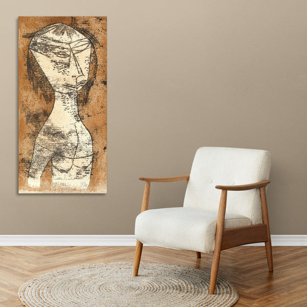 Quadro Stampa su Tela con Telaio in Legno Paul Klee - The Saint of the Inner Light