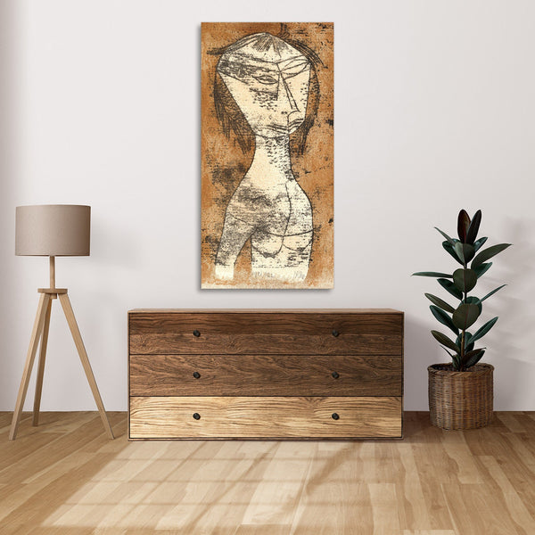 Quadro Stampa su Tela con Telaio in Legno Paul Klee - The Saint of the Inner Light