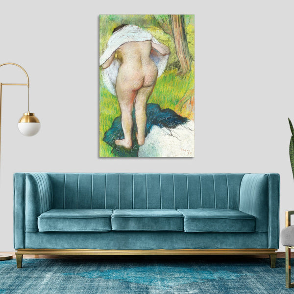 Quadro Stampa su Tela con Telaio in Legno Edgar Degas - Nude woman