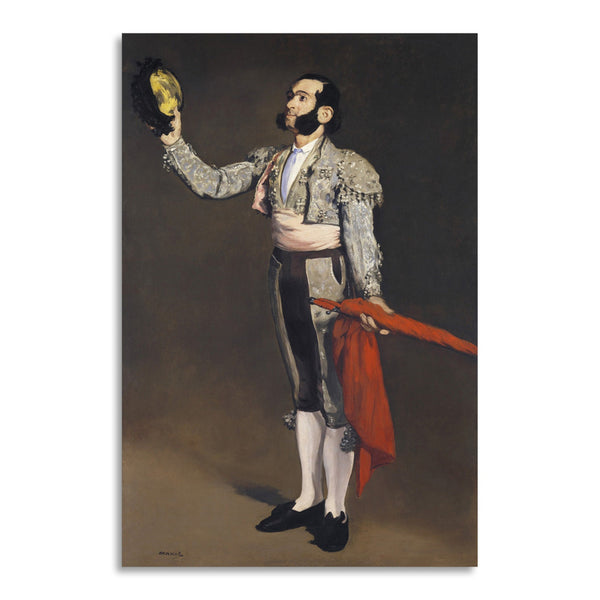 Quadro Stampa su Tela con Telaio in Legno Edouadr Manet - A Matador