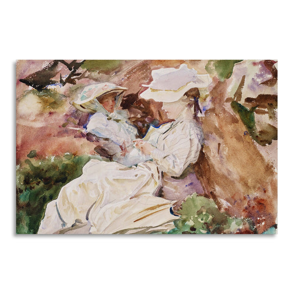 Quadro Stampa su Tela con Telaio in Legno John Singer Sargent - Mrs Barnard and her Daughter Dorothy