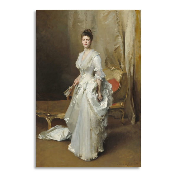 Quadro Stampa su Tela con Telaio in Legno John Singer Sargent - Margaret Stuyvesant Rutherfurd White