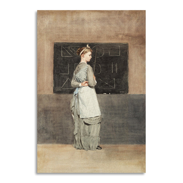 Quadro Stampa su Tela con Telaio in Legno Winslow Homer - Blackboard