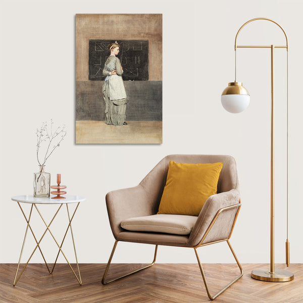 Quadro Stampa su Tela con Telaio in Legno Winslow Homer - Blackboard