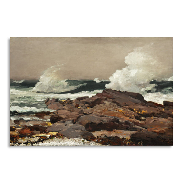 Quadro Stampa su Tela con Telaio in Legno Winslow Homer - Eastern Point