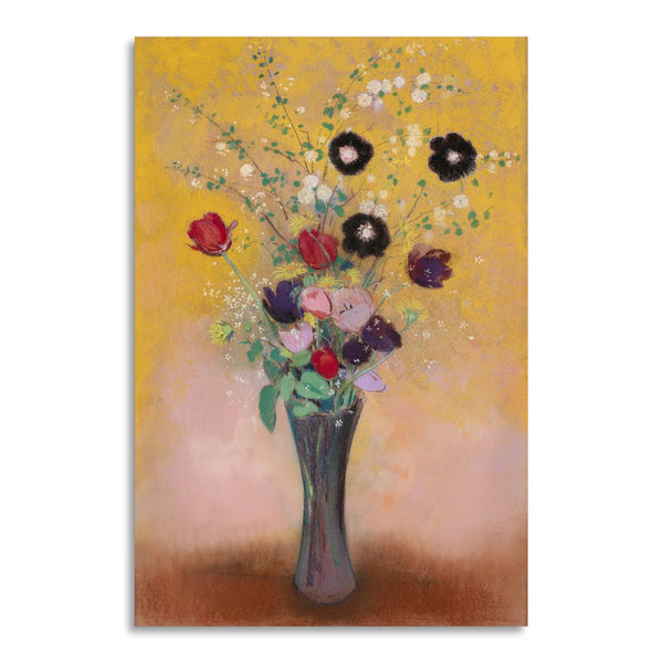Quadro Stampa su Tela con Telaio in Legno Odilon Redon - Vase of Flowers