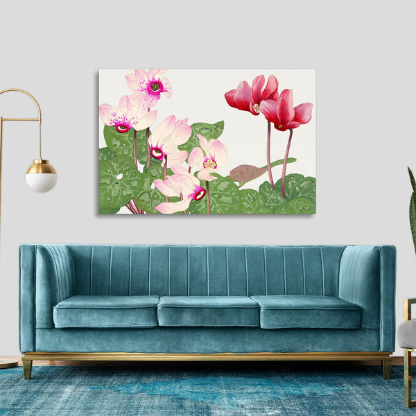 Quadro Stampa su Tela con Telaio in Legno Seiyo Soka Zufu - Phyiiocactus flower