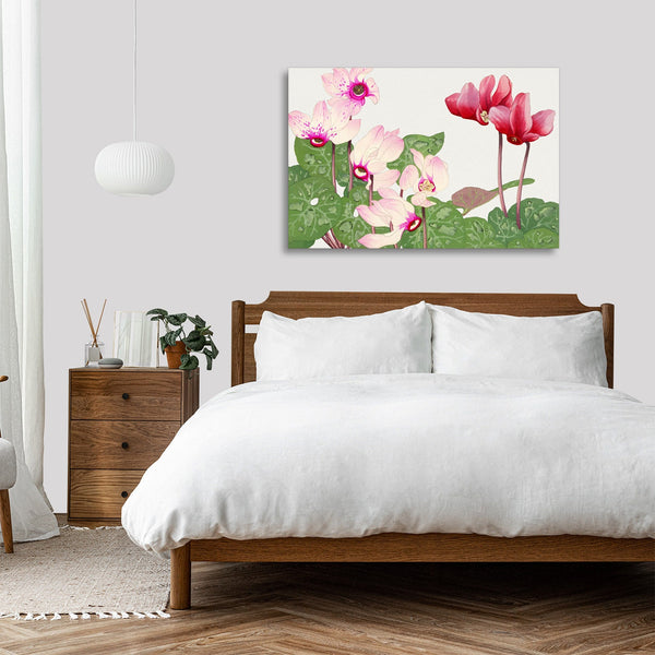 Quadro Stampa su Tela con Telaio in Legno Seiyo Soka Zufu - Phyiiocactus flower