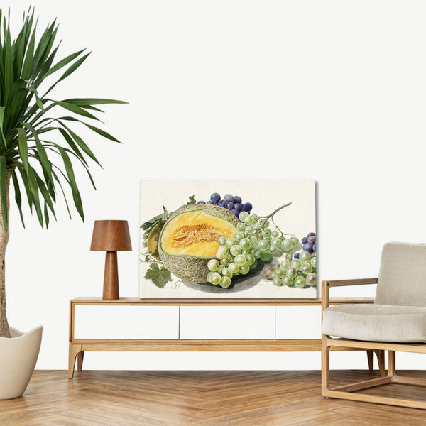 Quadro Stampa su Tela con Telaio in Legno Michiel van Huysum - Fruits