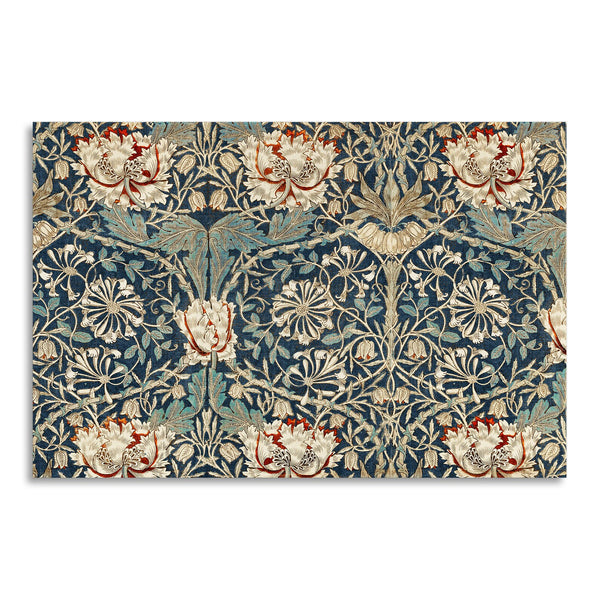 Quadro Stampa su Tela con Telaio in Legno William Morris - Honeysuckle