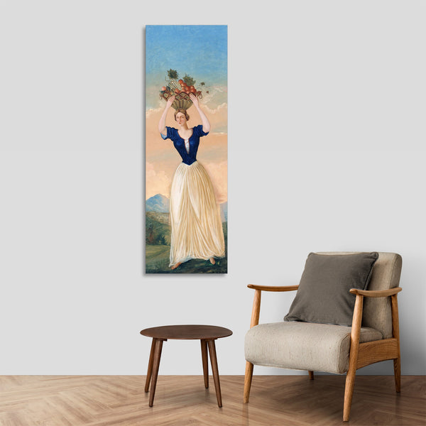 Quadro Stampa su Tela con Telaio in Legno Paul Cezanne - The four seasons