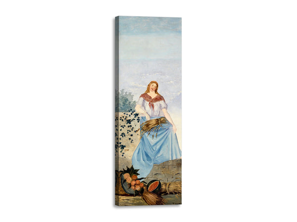 Quadro Stampa su Tela con Telaio in Legno Paul Cezanne - The four seasons