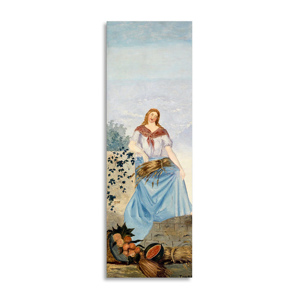 Quadro Stampa su Tela con Telaio in Legno Paul Cezanne - The four seasons